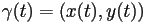 \gamma(t)=(x(t),y(t))